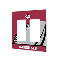 Chicago Cardinals Passtime Design Double Rocker Lightswitch Plate