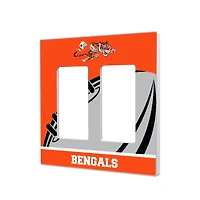 Cincinnati Bengals Passtime Design Double Rocker Lightswitch Plate
