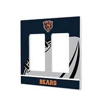 Chicago Bears Passtime Design Double Rocker Lightswitch Plate