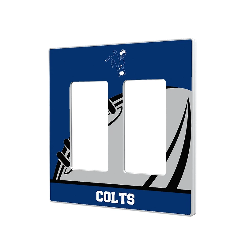 Baltimore Colts Passtime Design Double Rocker Lightswitch Plate