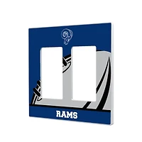 Los Angeles Rams Passtime Design Double Rocker Lightswitch Plate