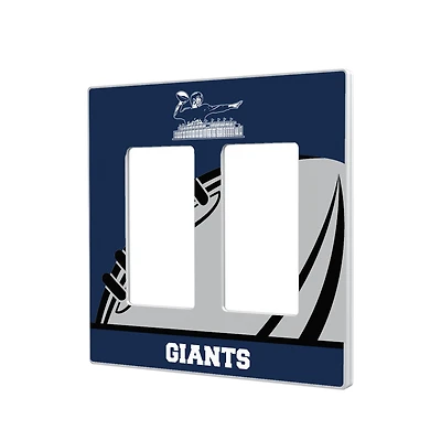 New York Giants Passtime Design Double Rocker Lightswitch Plate