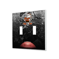 Cleveland Browns Legendary Design Double Toggle Lightswitch Plate