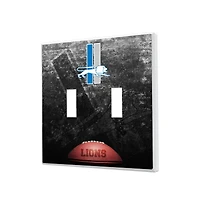 Detroit Lions Legendary Design Double Toggle Lightswitch Plate