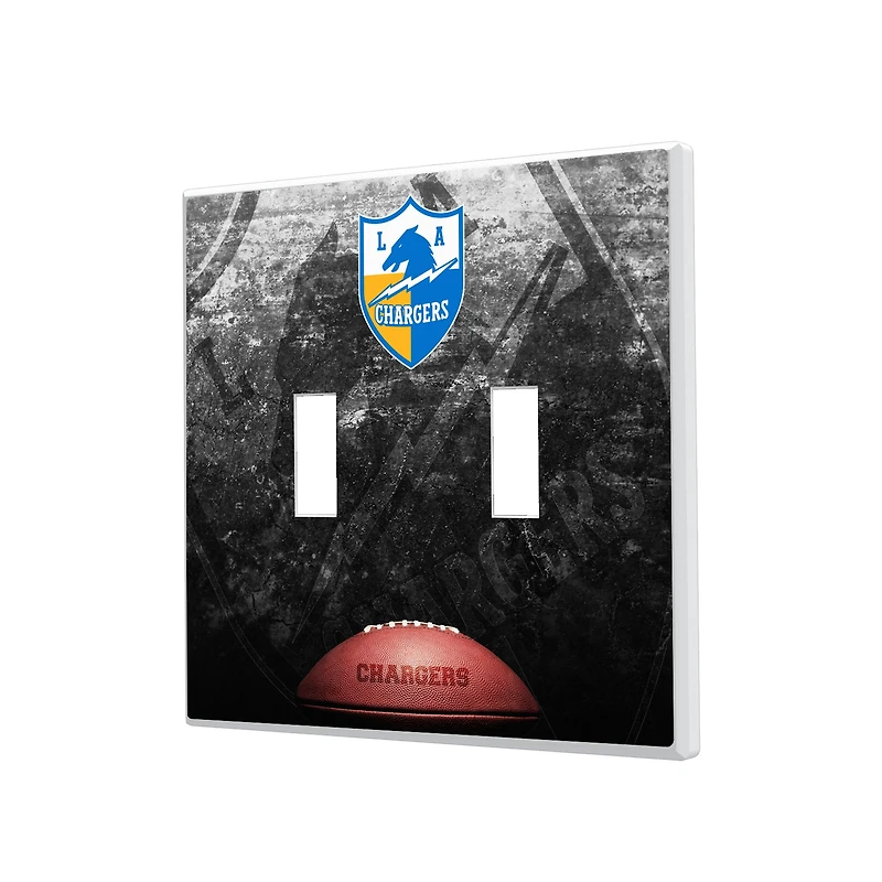Los Angeles Chargers Legendary Design Double Toggle Lightswitch Plate