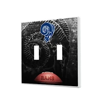 Los Angeles Rams Legendary Design Double Toggle Lightswitch Plate