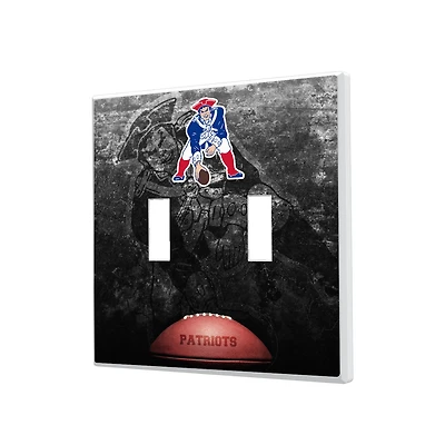 New England Patriots Legendary Design Double Toggle Lightswitch Plate