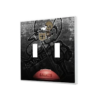 New Orleans Saints Legendary Design Double Toggle Lightswitch Plate