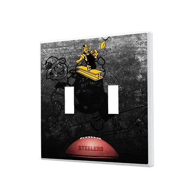 Pittsburgh Steelers Legendary Design Double Toggle Lightswitch Plate