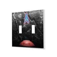 Houston Oilers Legendary Design Double Toggle Lightswitch Plate