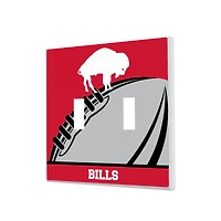 Buffalo Bills Passtime Design Double Toggle Lightswitch Plate