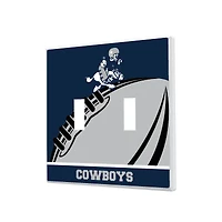 Dallas Cowboys Passtime Design Double Toggle Lightswitch Plate