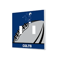 Baltimore Colts Passtime Design Double Toggle Lightswitch Plate