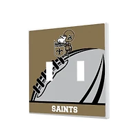 New Orleans Saints Passtime Design Double Toggle Lightswitch Plate