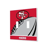 San Francisco 49ers Passtime Design Double Toggle Lightswitch Plate