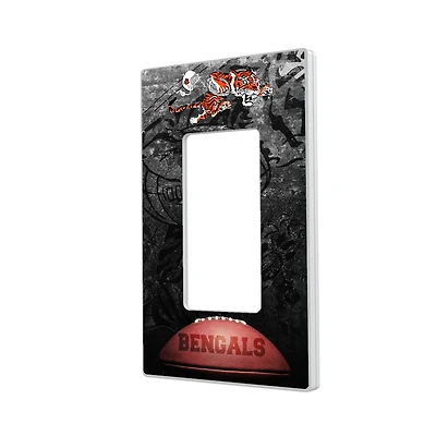Cincinnati Bengals Legendary Design Single Rocker Lightswitch Plate