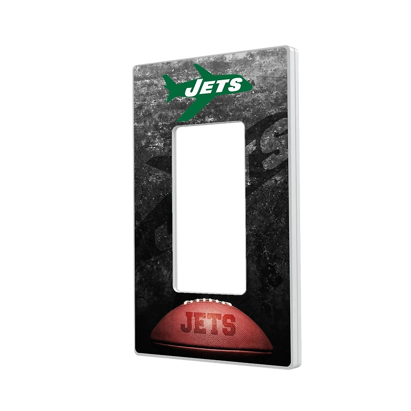 New York Jets Legendary Design Single Rocker Lightswitch Plate