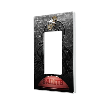 New Orleans Saints Legendary Design Single Rocker Lightswitch Plate