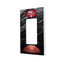 San Francisco 49ers Legendary Design Single Rocker Lightswitch Plate
