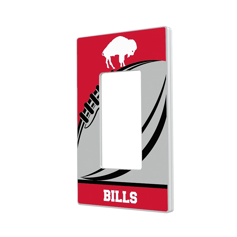 Buffalo Bills Passtime Design Single Rocker Lightswitch Plate