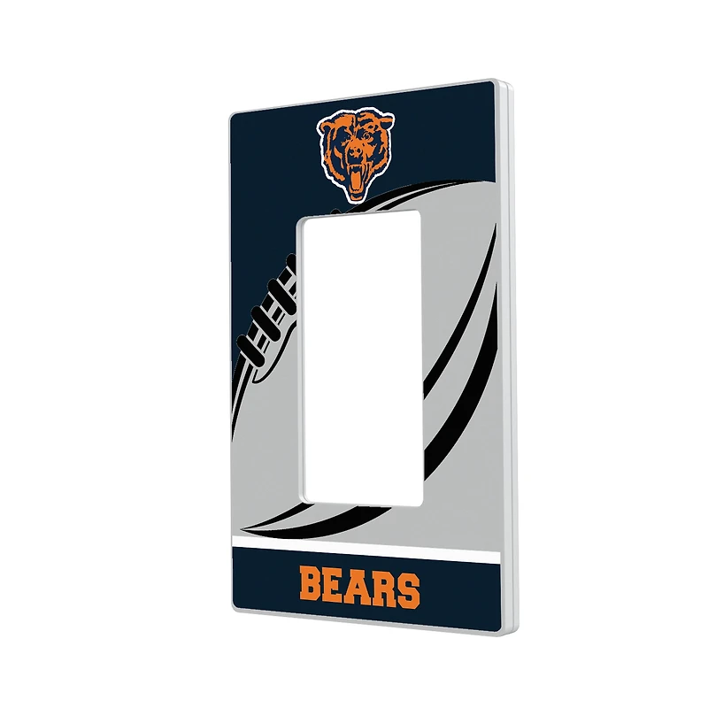 Chicago Bears Passtime Design Single Rocker Lightswitch Plate