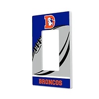 Denver Broncos Passtime Design Single Rocker Lightswitch Plate