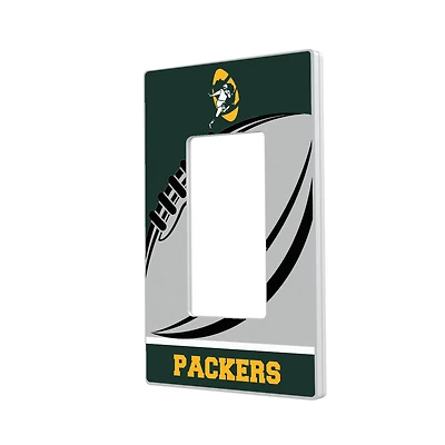 Green Bay Packers Passtime Design Single Rocker Lightswitch Plate