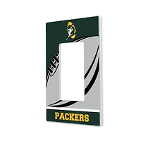 Green Bay Packers Passtime Design Single Rocker Lightswitch Plate