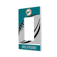 Miami Dolphins Passtime Design Single Rocker Lightswitch Plate