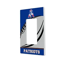 New England Patriots Passtime Design Single Rocker Lightswitch Plate
