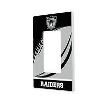 Oakland Raiders Passtime Design Single Rocker Lightswitch Plate