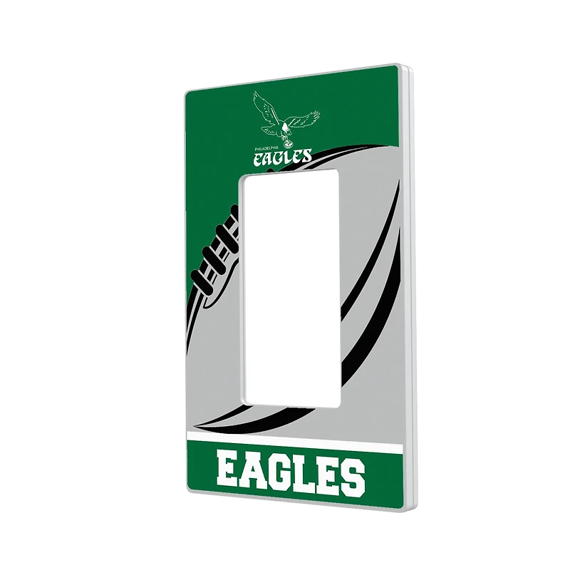 Philadelphia Eagles Passtime Design Single Rocker Lightswitch Plate