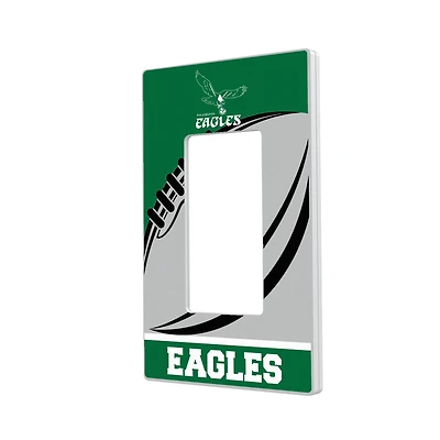 Philadelphia Eagles Passtime Design Single Rocker Lightswitch Plate