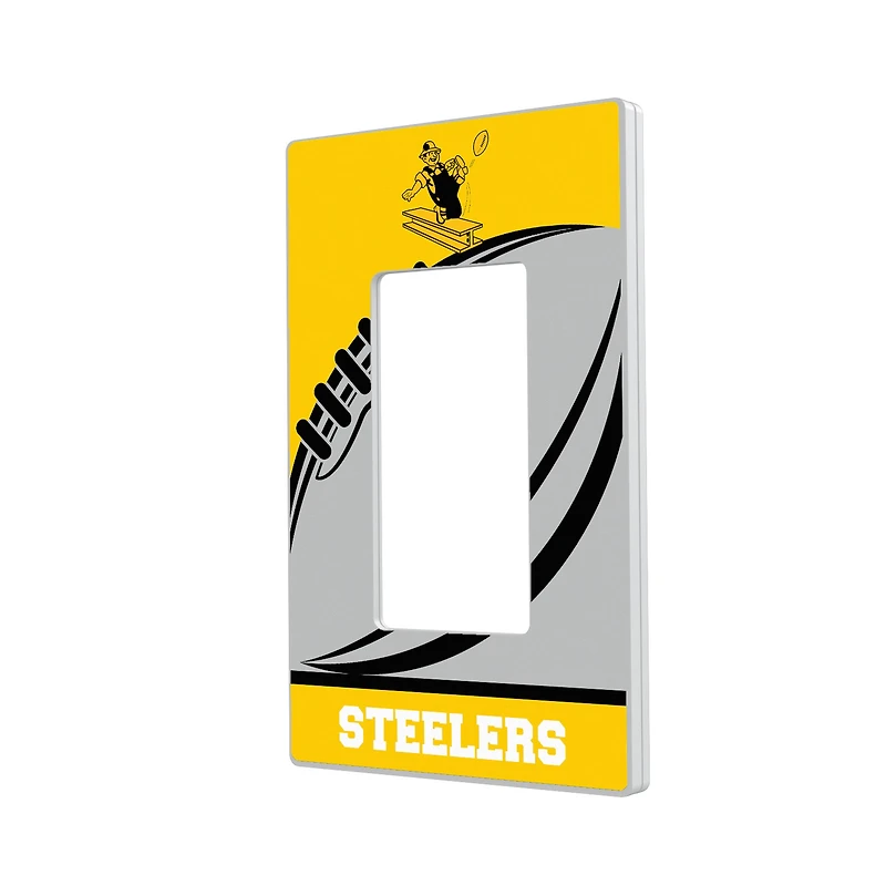 Pittsburgh Steelers Passtime Design Single Rocker Lightswitch Plate