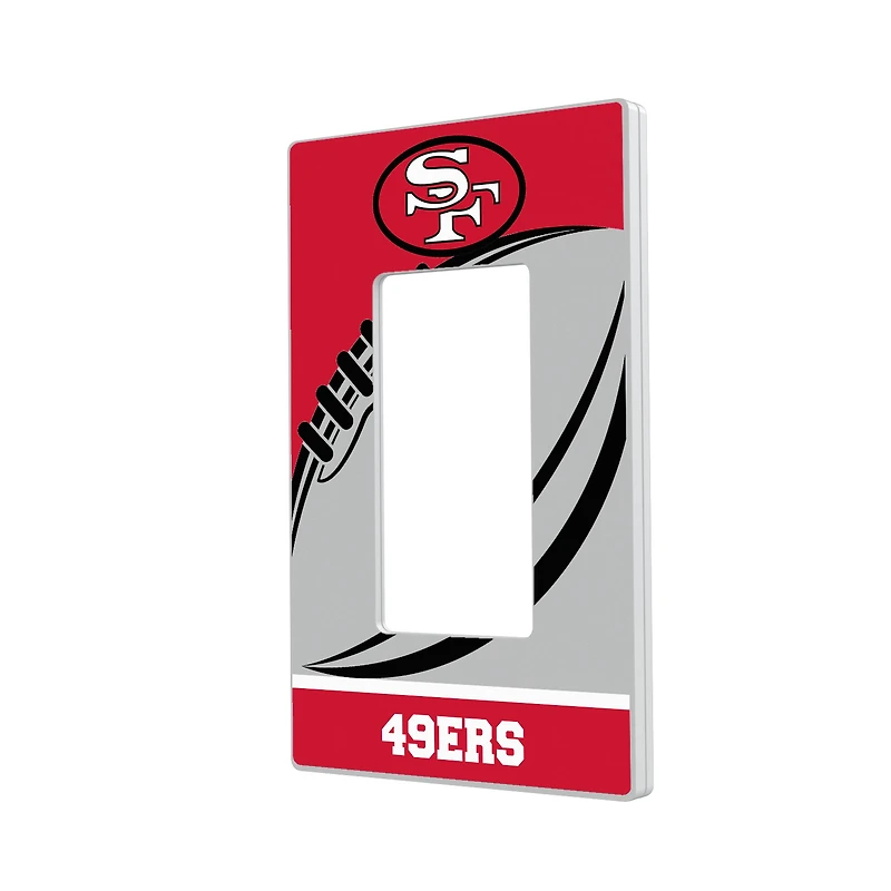 San Francisco 49ers Passtime Design Single Rocker Lightswitch Plate