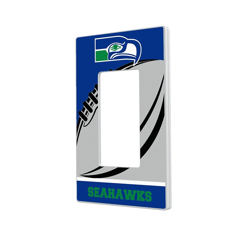 Seattle Seahawks Passtime Design Single Rocker Lightswitch Plate