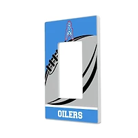 Houston Oilers Passtime Design Single Rocker Lightswitch Plate