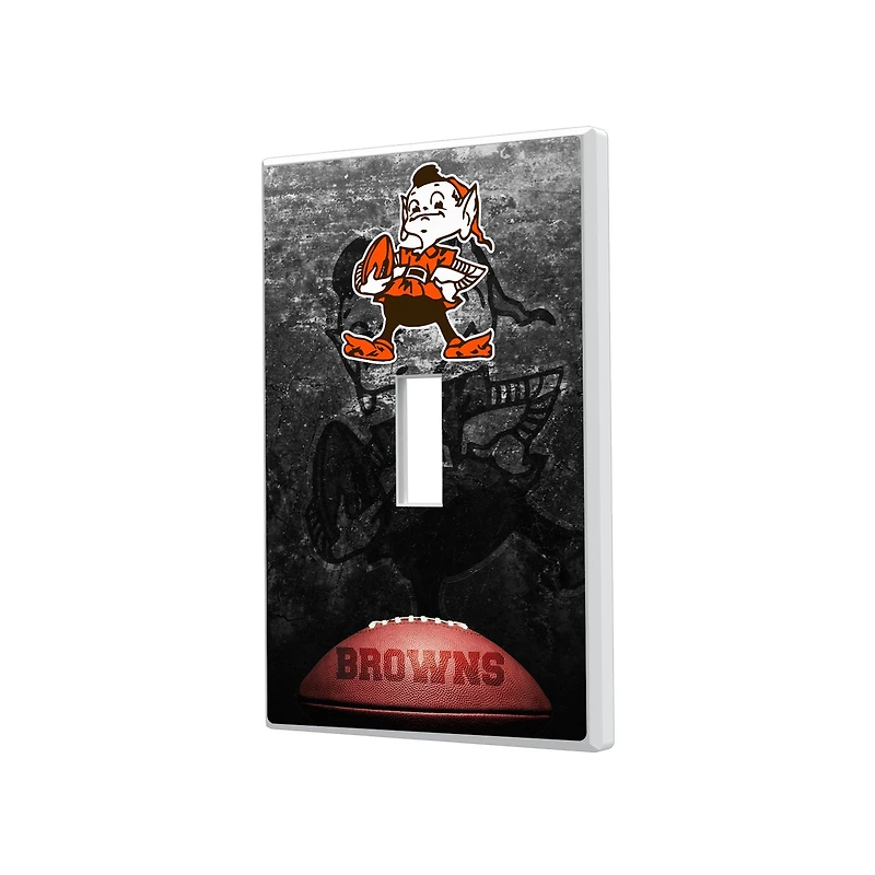 Cleveland Browns Legendary Design Single Toggle Lightswitch Plate