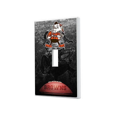 Cleveland Browns Legendary Design Single Toggle Lightswitch Plate