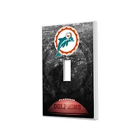Miami Dolphins Legendary Design Single Toggle Lightswitch Plate