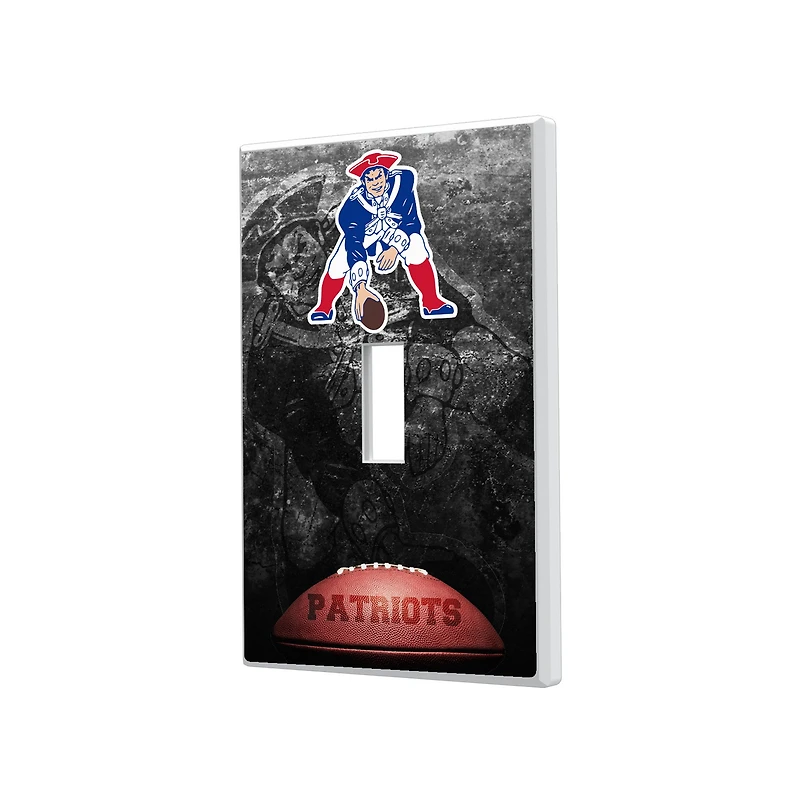 New England Patriots Legendary Design Single Toggle Lightswitch Plate