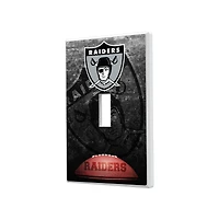 Oakland Raiders Legendary Design Single Toggle Lightswitch Plate