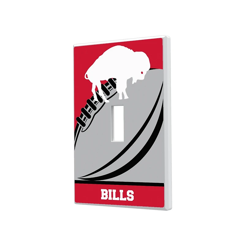 Buffalo Bills Passtime Design Single Toggle Lightswitch Plate