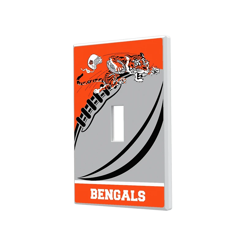 Cincinnati Bengals Passtime Design Single Toggle Lightswitch Plate