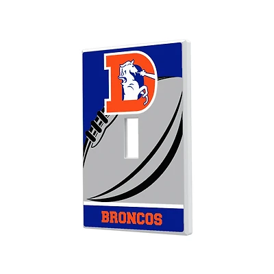 Denver Broncos Passtime Design Single Toggle Lightswitch Plate