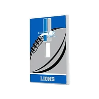 Detroit Lions Passtime Design Single Toggle Lightswitch Plate