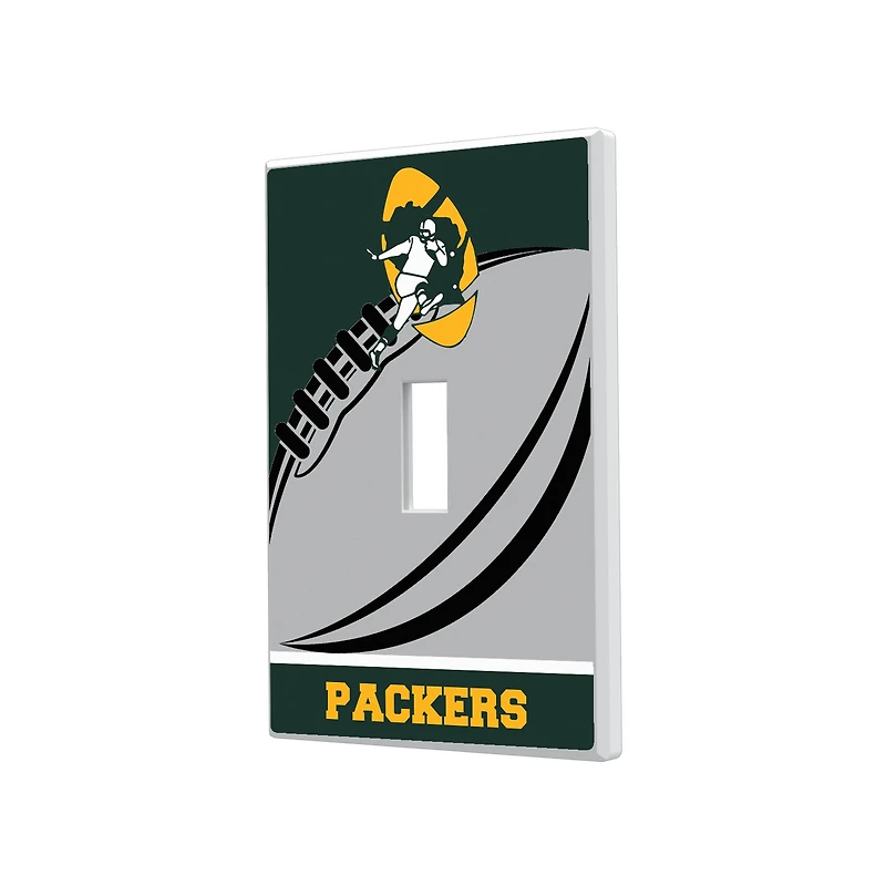 Green Bay Packers Passtime Design Single Toggle Lightswitch Plate