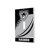 Oakland Raiders Passtime Design Single Toggle Lightswitch Plate