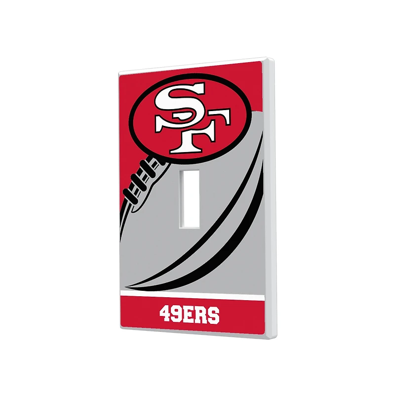San Francisco 49ers Passtime Design Single Toggle Lightswitch Plate