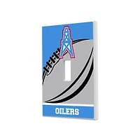 Houston Oilers Passtime Design Single Toggle Lightswitch Plate